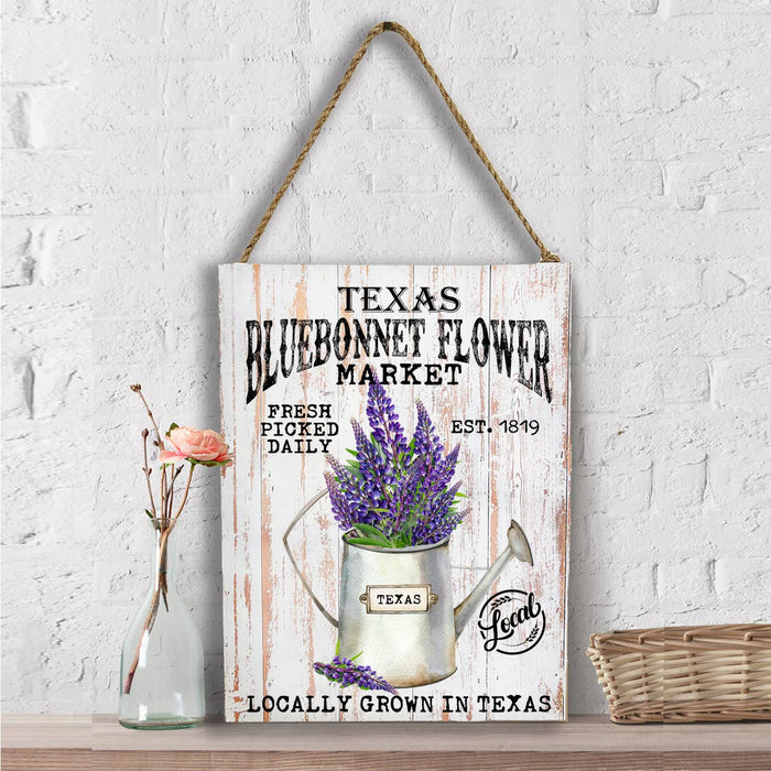 Texas State Flower Bluebonnet Souvenir Wall Decor