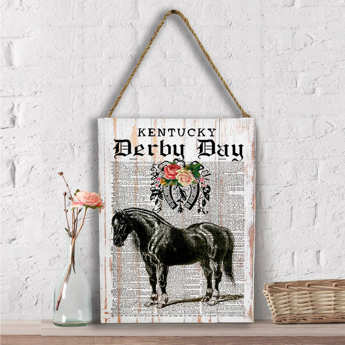 Kentucky Derby Horse Vintage Wall Decor