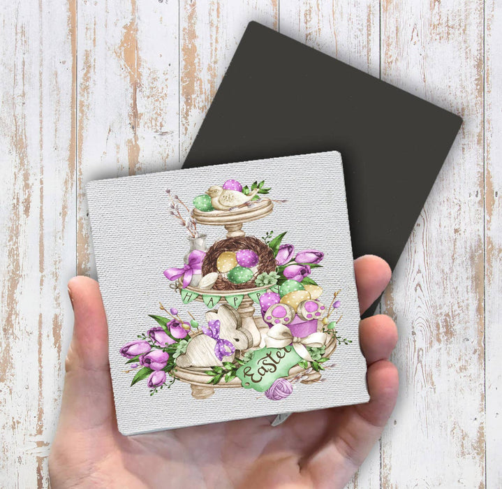 Happy Easter 3 Tier Tray Magnet Fridge