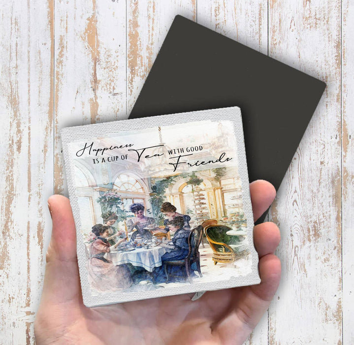 Victorian Happiness Tea with Friends Magnet Fridge