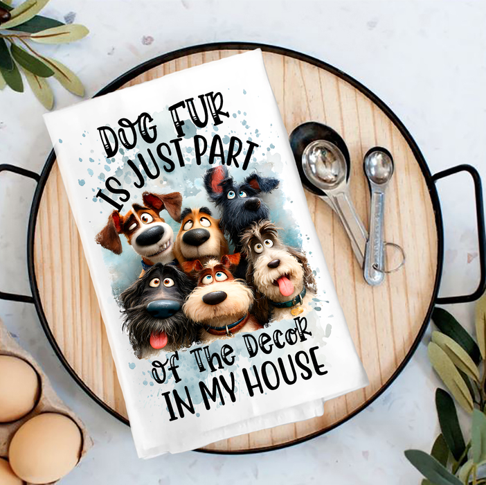 Dog Fur part of the Decor Tea Towel