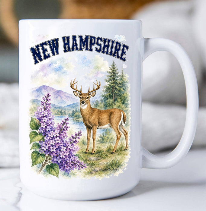 New Hampshire State Bird and Animal Coffee Mug