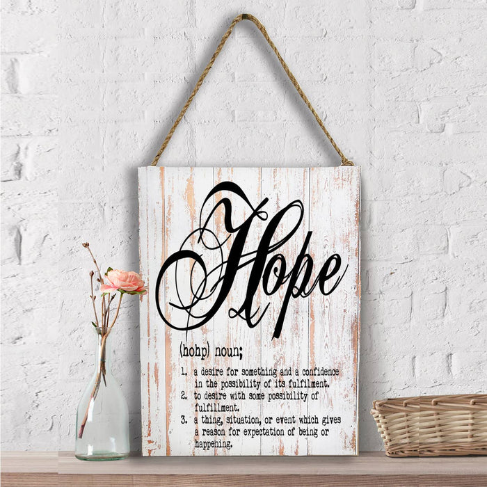 Hope Definition, Wall Decor