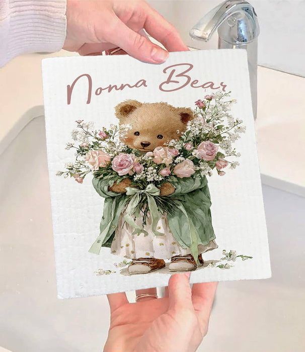 Mother's Day Nonna Bear Swedish Dishcloth