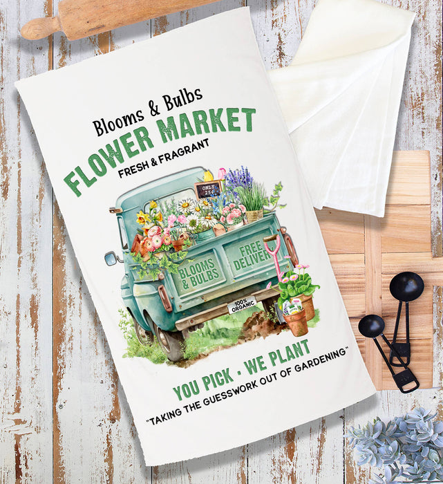 Modern Farmhouse Country Pick up Truck  Terry Towel