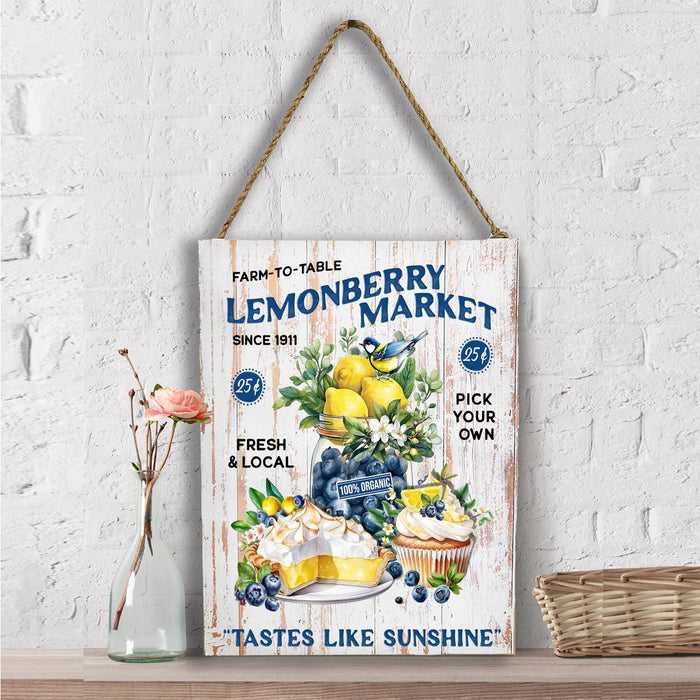 Lemon Berry Market Farm to Table Wall Decor