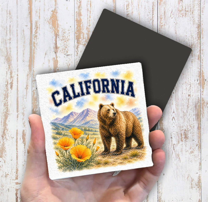 California State Bird and Animal Magnet Fridge