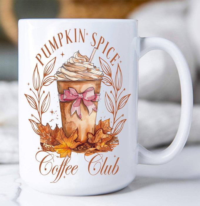 Autumn Fall Pumpkin Spice Club Coffee Mug