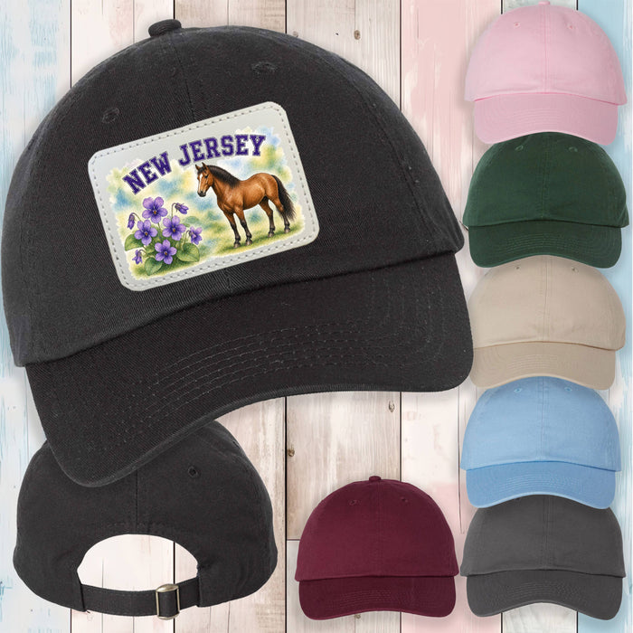 New Jersey State Bird and Animal Baseball Hat