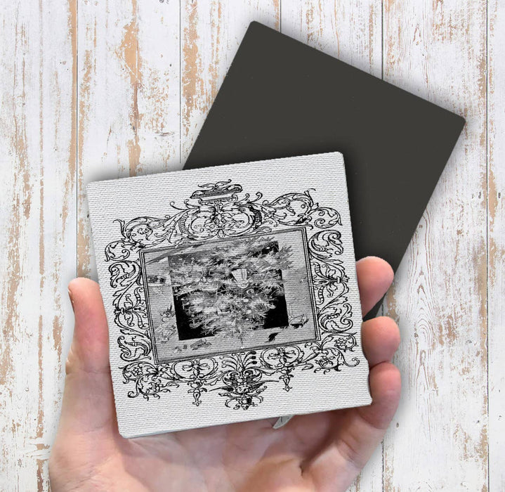 Christmas Tree Frame Fancy, Magnet Fridge