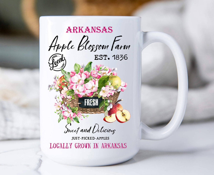 Arkansas State Flower Apple Blossom Coffee Mug