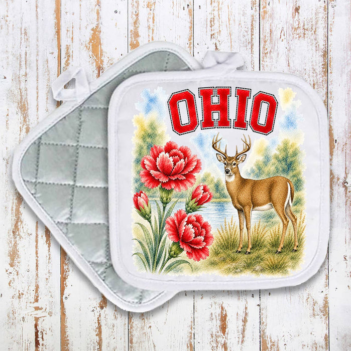 Ohio State Bird and Animal Pot Holder