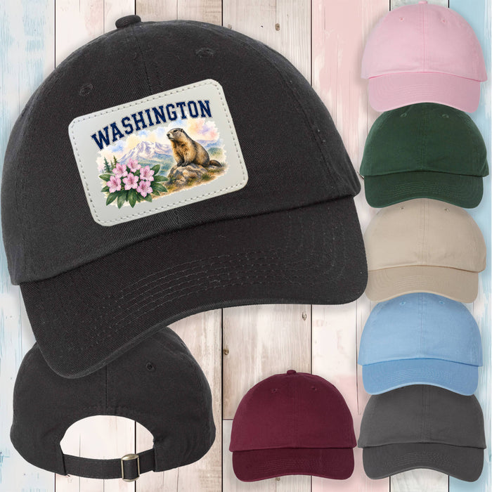 Washington State Bird and Animal Baseball Hat
