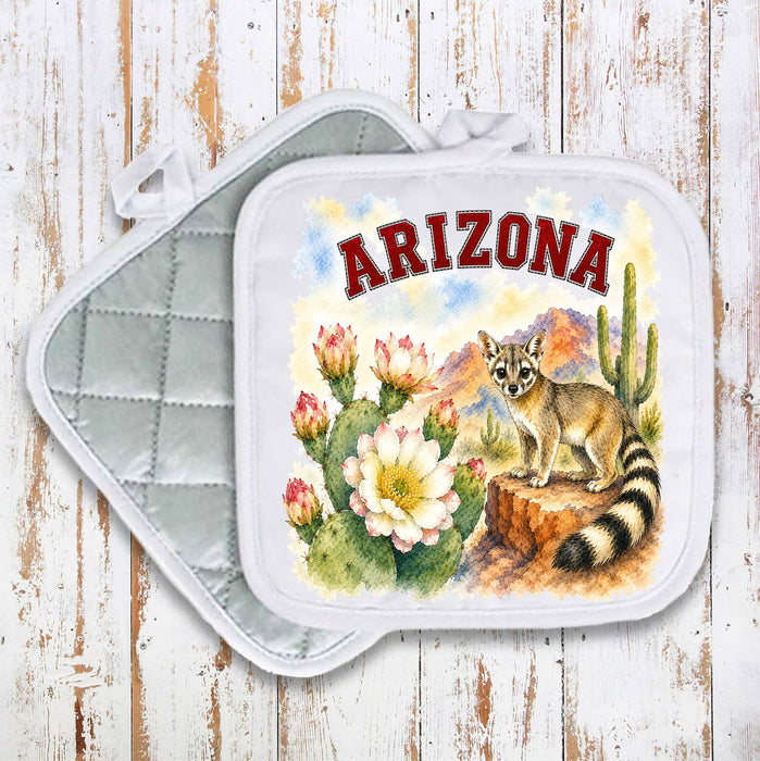 Arizona State Bird and Animal Pot Holder