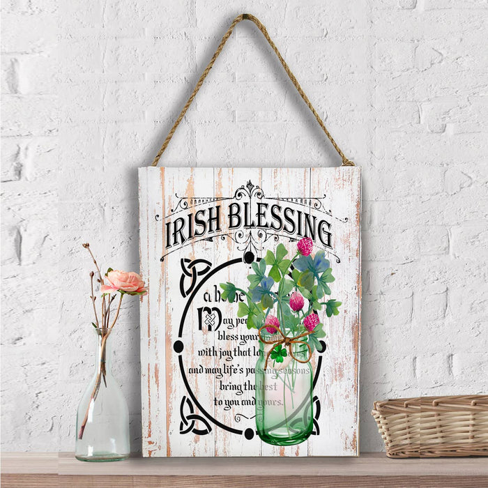 St Patricks Day Bless Irish Home  Wall Decor