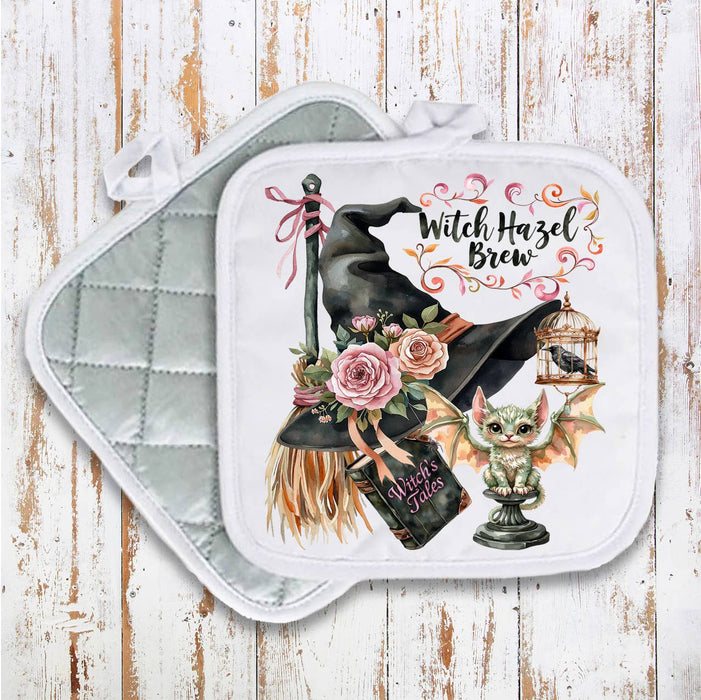 Halloween Witch Hazel Brew Pot Holder Oven Mitt