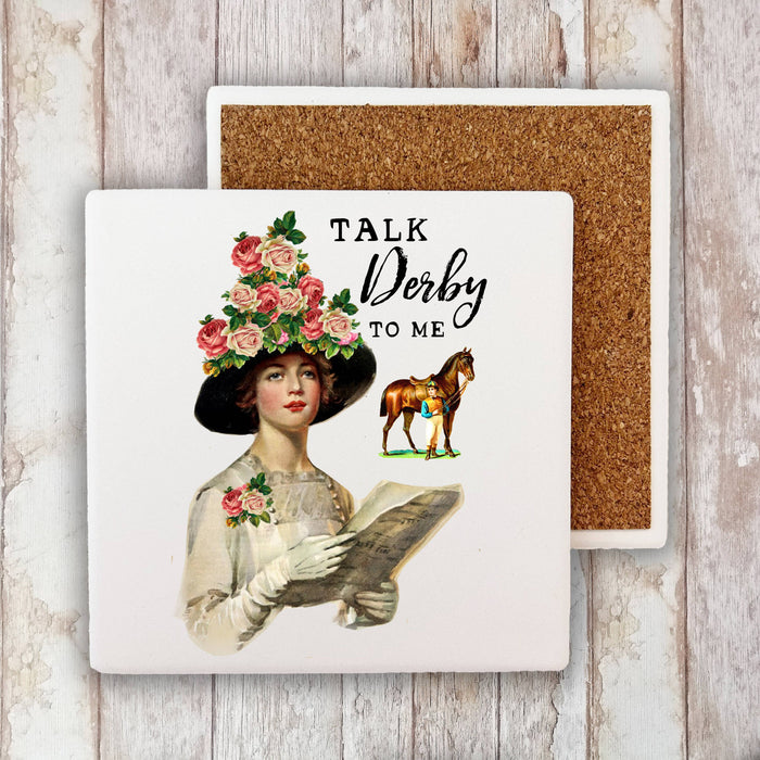Kentucky Derby Talk Derby to Me Stone Coaster
