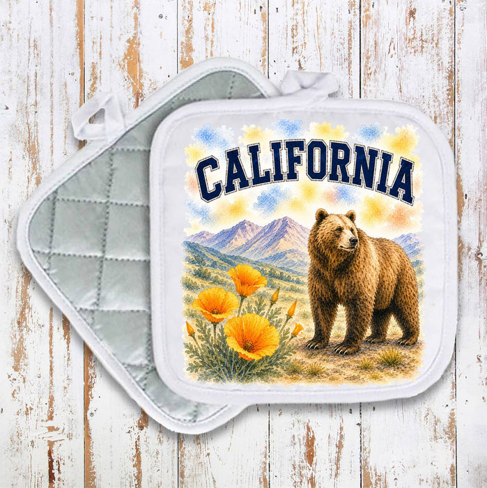 California State Bird and Animal Pot Holder