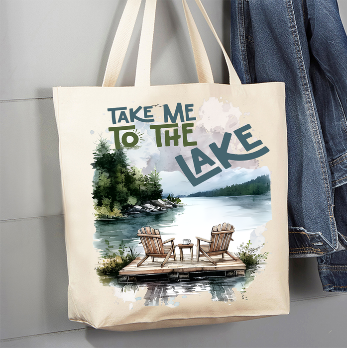 Take me to the LakeCanvas Tote Bag