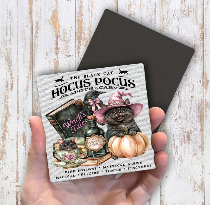 Halloween Hocus Pocus Black Cat Magnet Fridge