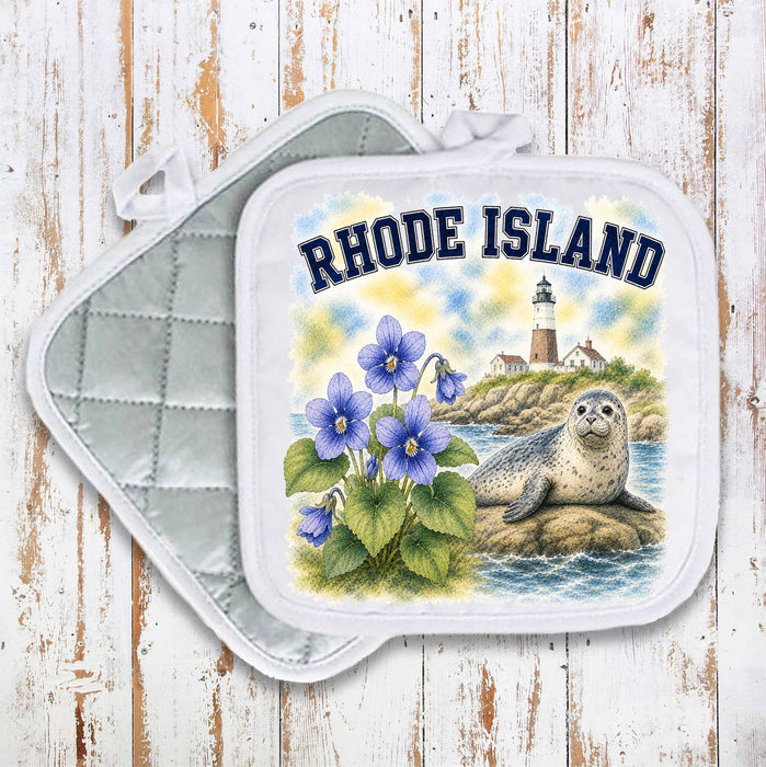 Rhode Island State Bird and Animal Pot Holder