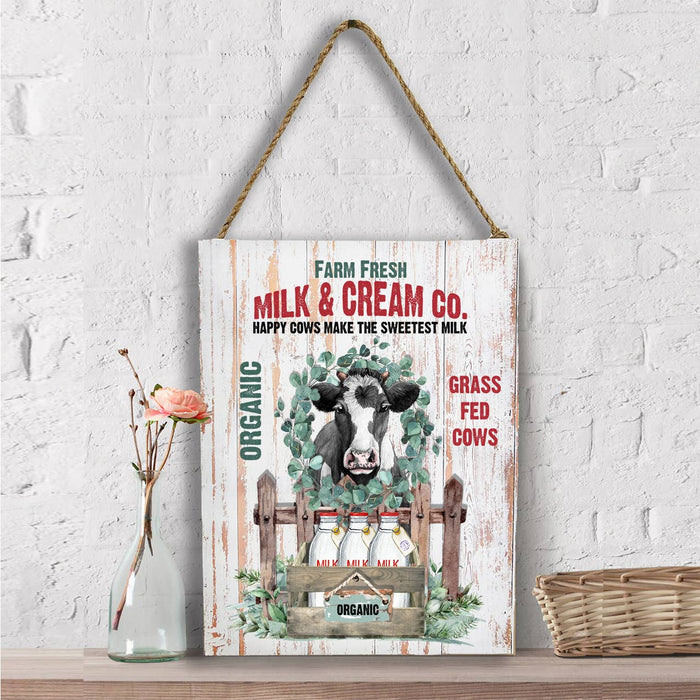 Farm Fresh Milk & Cream Co.  Wall Decor
