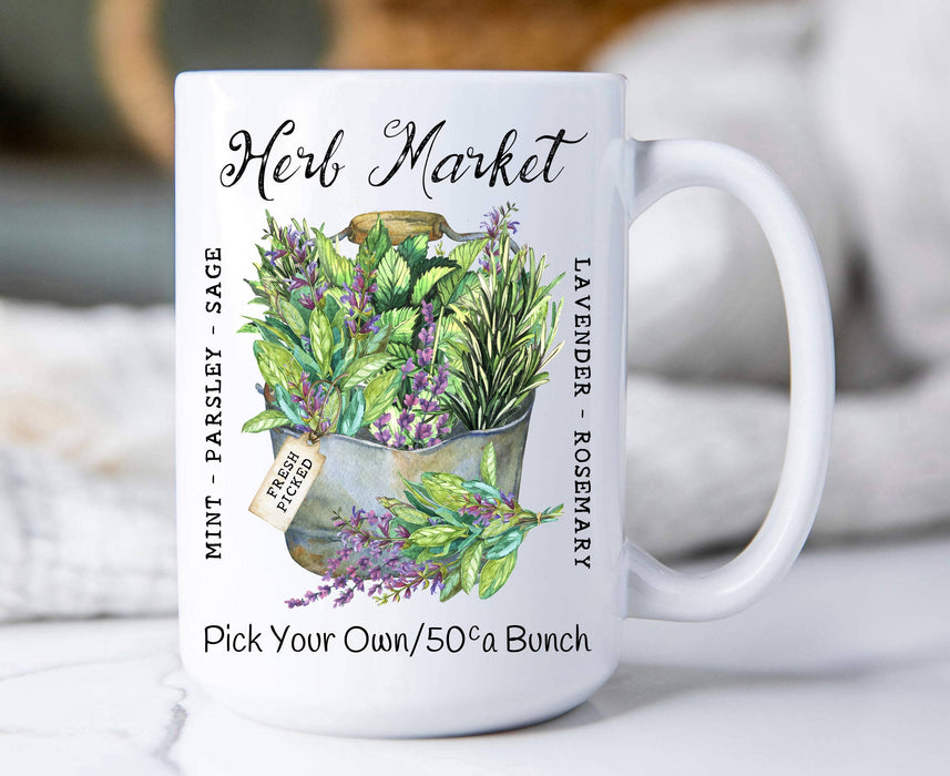Farmhouse Herb Market  Coffee Mugs