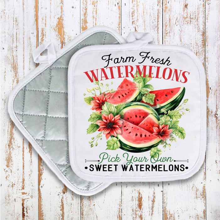 Farm Fresh Watermelon Pot Holder Oven Mitt