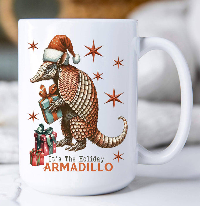 It's the Christmas Armadillo Coffee Mug
