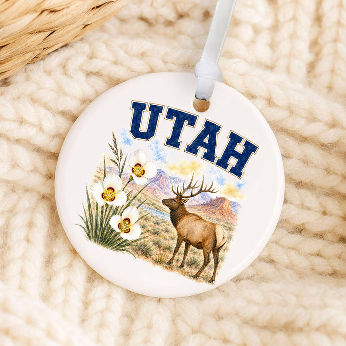 Utah State Bird and Animal Ornament