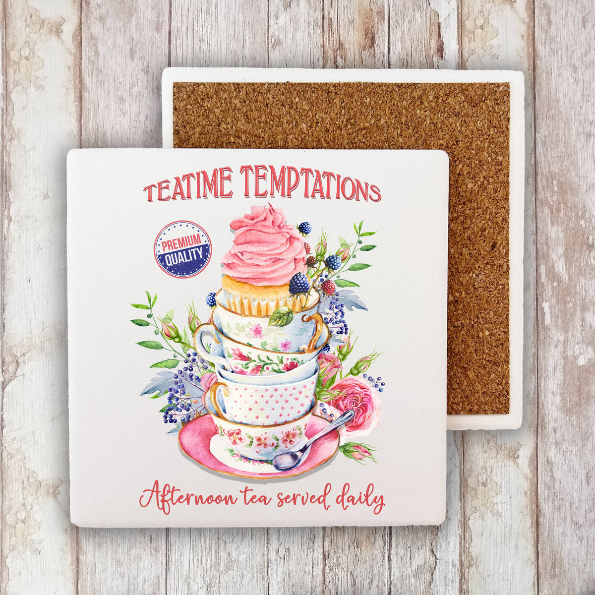 Victorian Tea Time Temptations Stone Coaster — Avery Lane Gifts