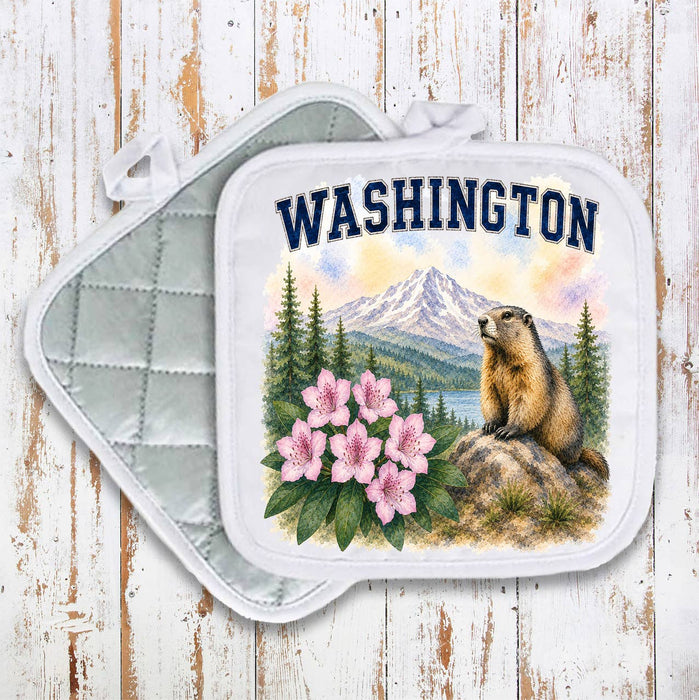 Washington State Bird and Animal Pot Holder