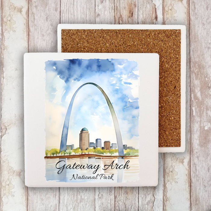 Gateway Arch National Park Missouri Stone Coaster