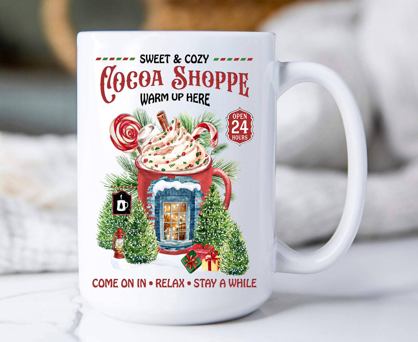 Christmas Cocoa Shoppe Coffee Mugs