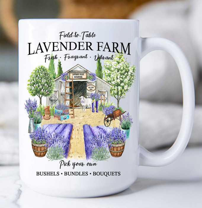 Spring Lavender farm Coffee Mug