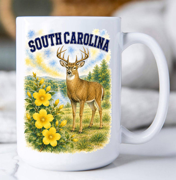 South Carolina State Bird and Animal Coffee Mug