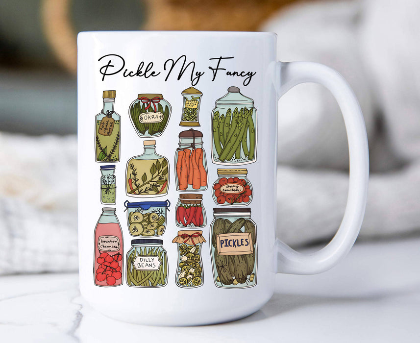 Pickle My Fancy Vintage Pickles  Coffee Mug