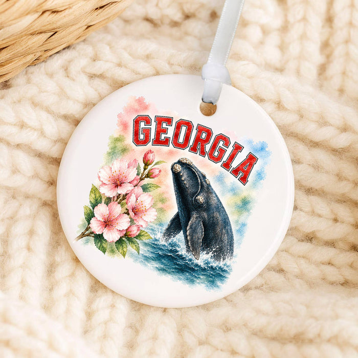 Georgia State Bird and Animal Ornament
