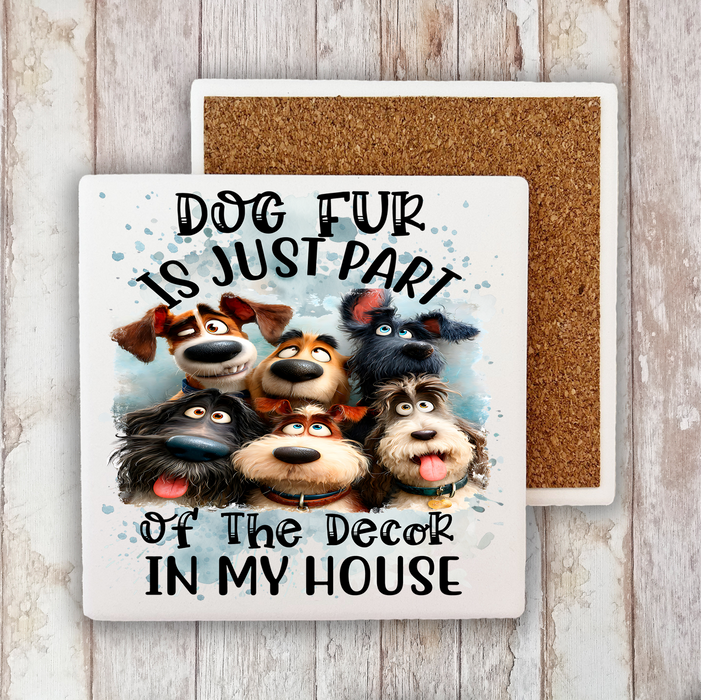 Dog Fur part of the Decor Stone Coaster