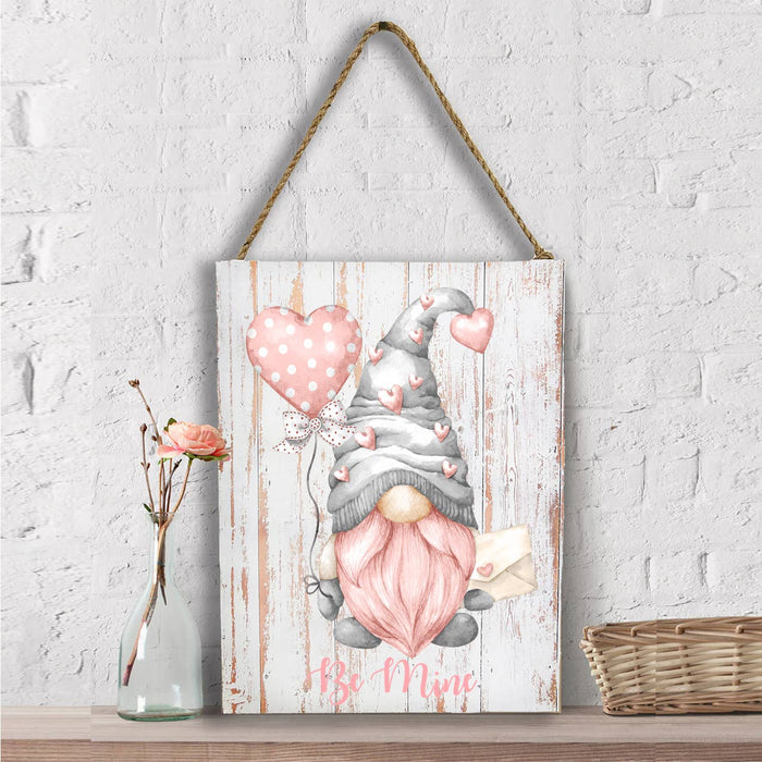 Valentine Gnome Be Mine  Wall Decor