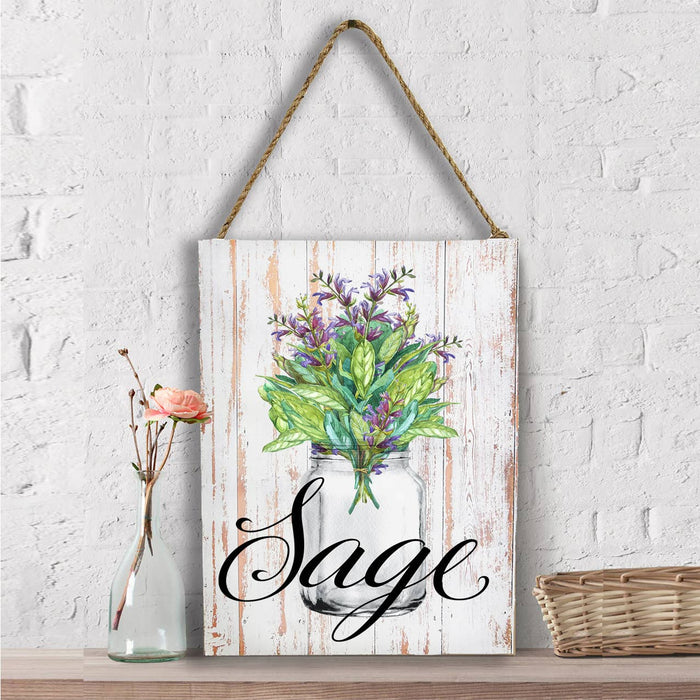 Farm Fresh Herbs Sage  Wall Decor