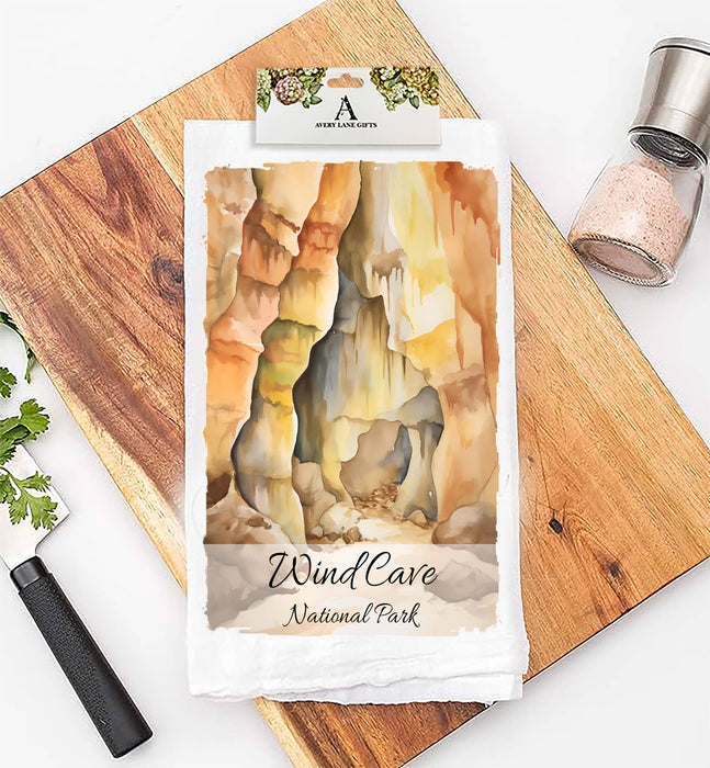 Wind Cave National Park South Dakota  Flour Sack Tea Towel