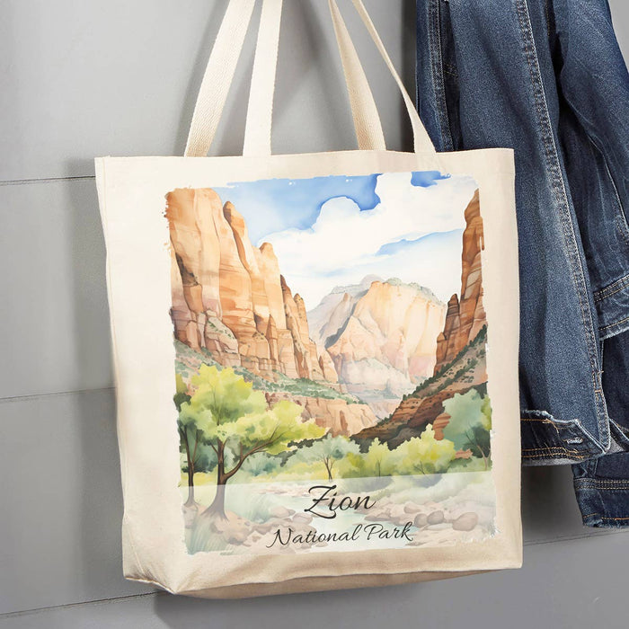 Zion National Park Utah 12 oz Canvas Tote Bag