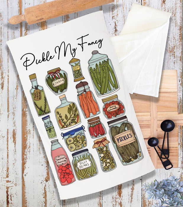 Pickle My Fancy Vintage Pickles Terry Cloth Towel