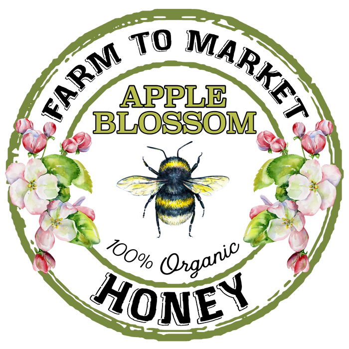 Apple Blossom Honey Bee Farm to Market