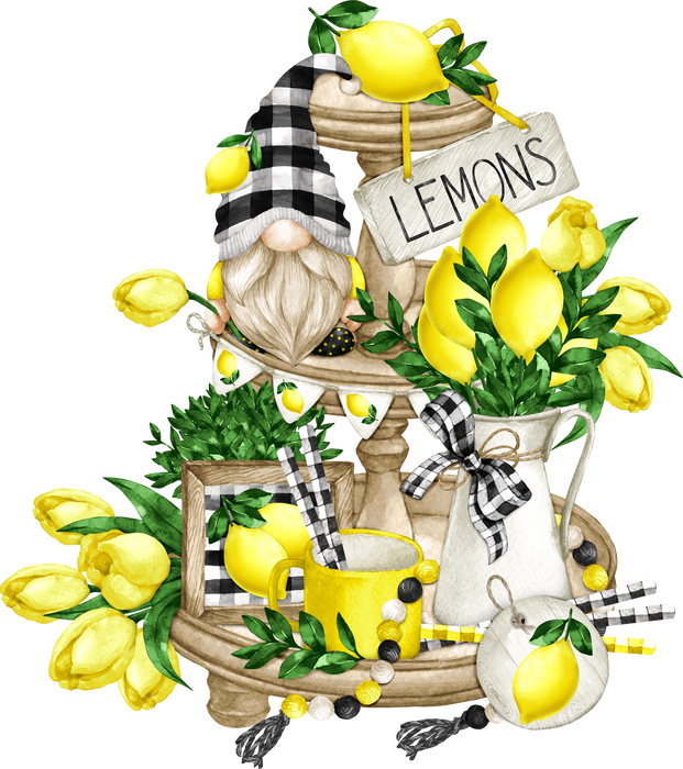 Gnome and Lemons 2 Tier Tray
