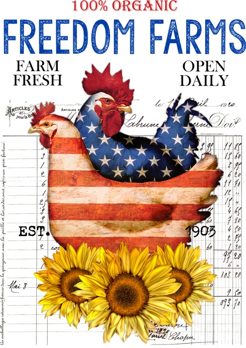 Freedom Farms Patriotic Chickens