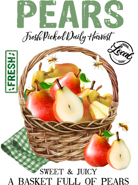 Country Farm Fresh Pears Fruit