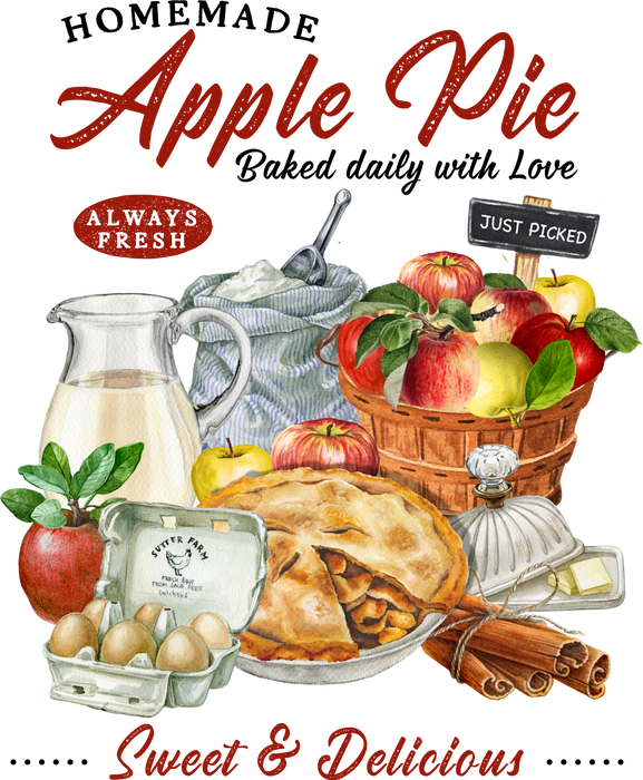 Country Homemade Apple Pie