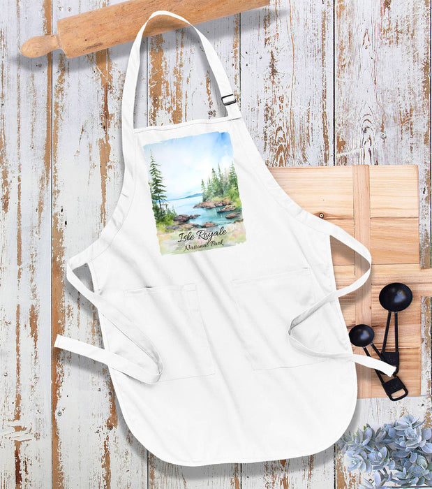 Isle Royale National Park Michigan Kitchen Cotton Apron
